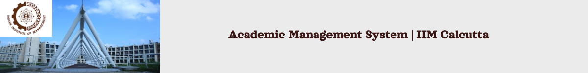 Academic Management System | IIM Calcutta